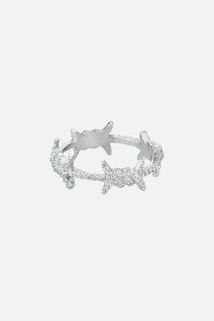 Thorn Ring with Cubic Zirconia