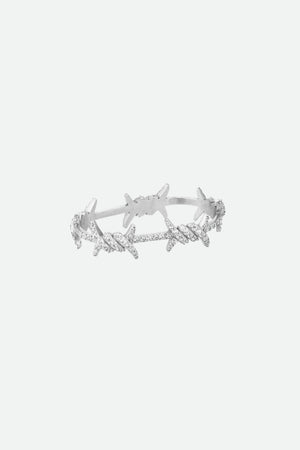 Thorn Ring with Cubic Zirconia