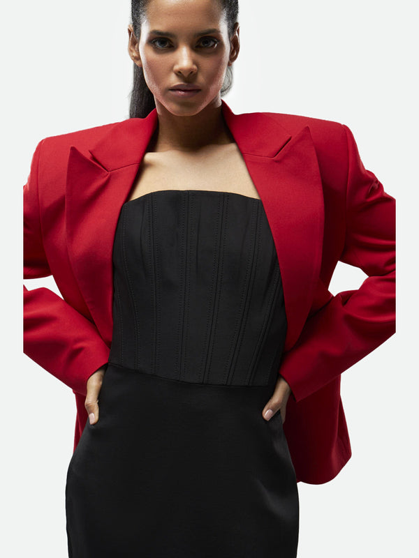 Brooch Jacket Red