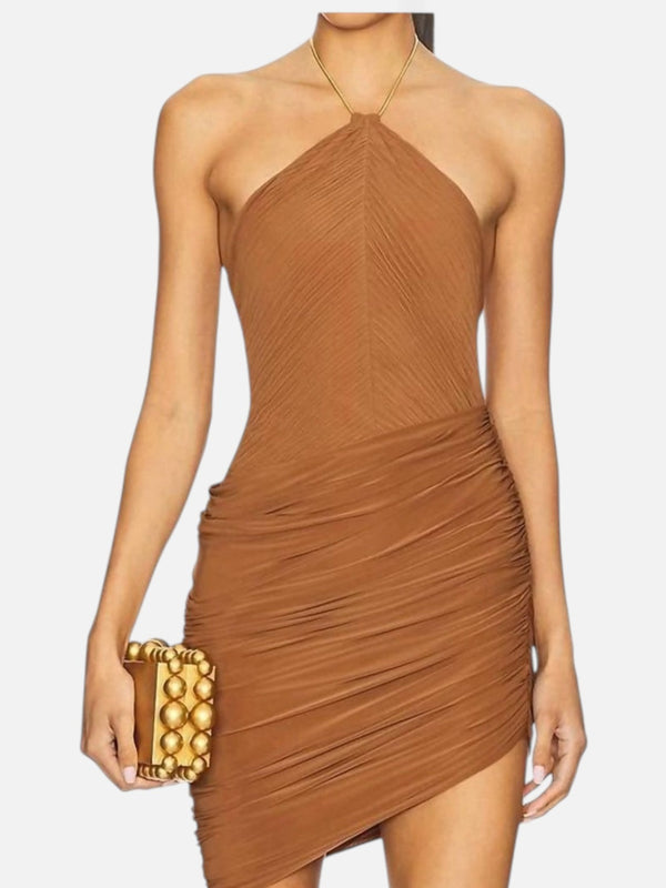 Delphine Dress Tobacco