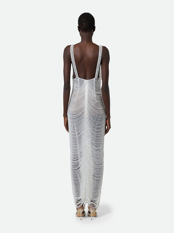 Beaded Dress White 521