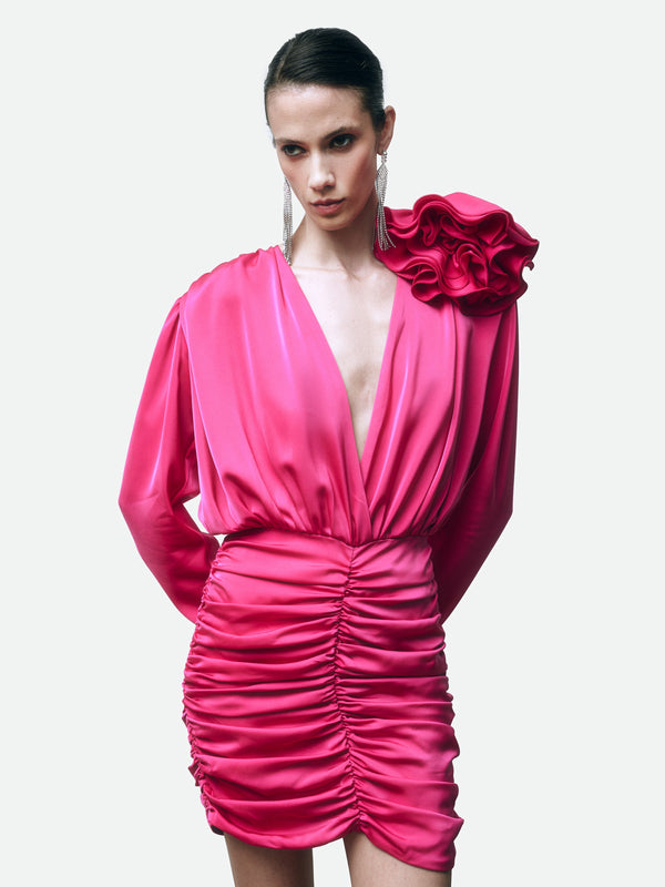Magda Dress Rich Fuchsia