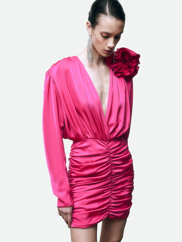Magda Dress Rich Fuchsia