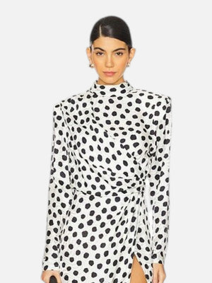 Ariane Dress Ivory-Black