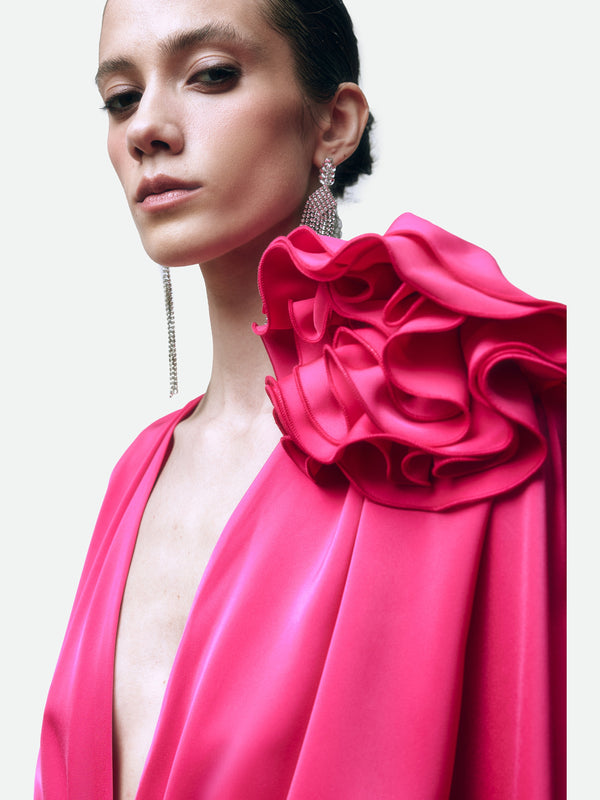 Magda Dress Rich Fuchsia
