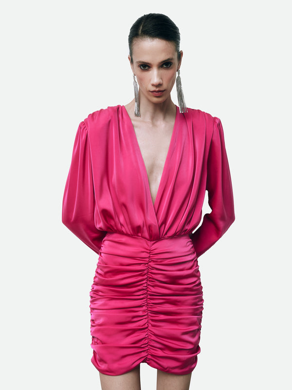 Magda Dress Rich Fuchsia