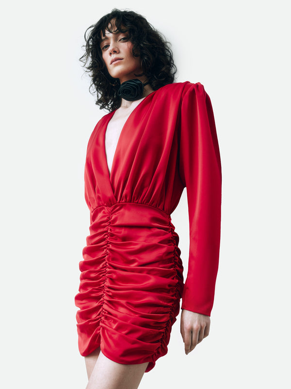 Magda Dress Red