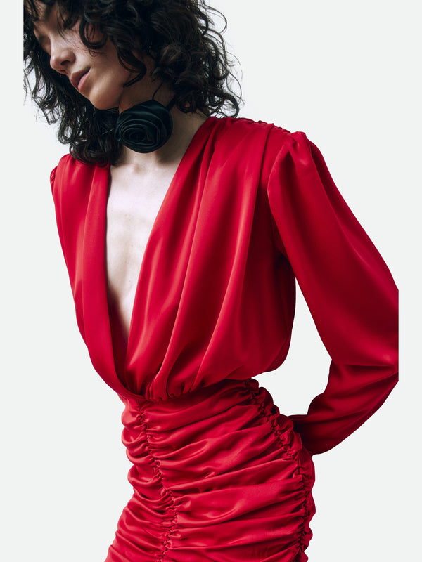 Magda Dress Red