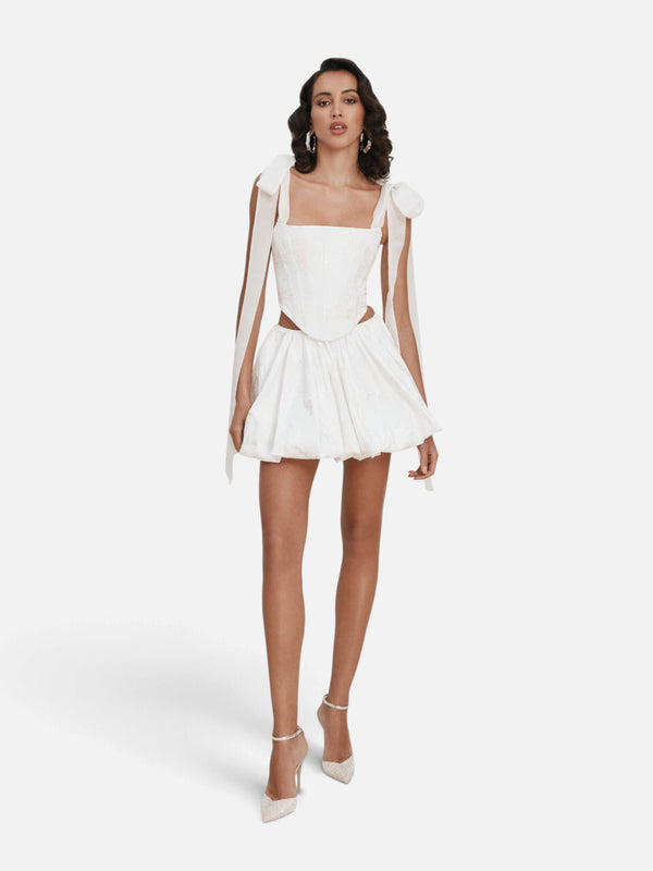 Jacquard Balloon Skirt