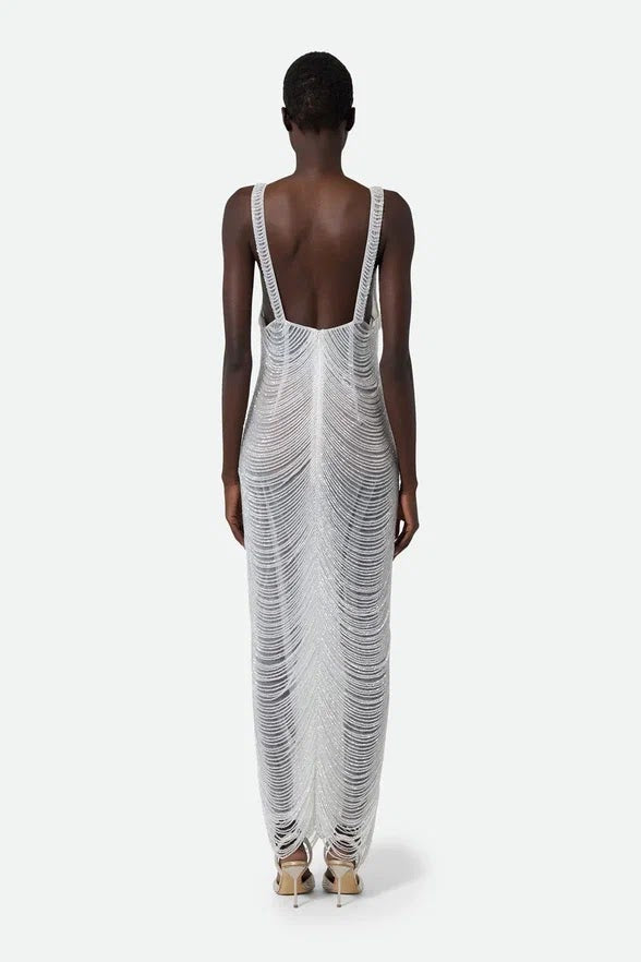 Beaded Dress White 521