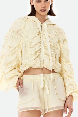 Christy bomber  ivory
