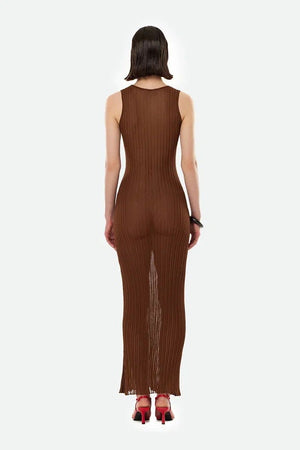 Teona dress brown