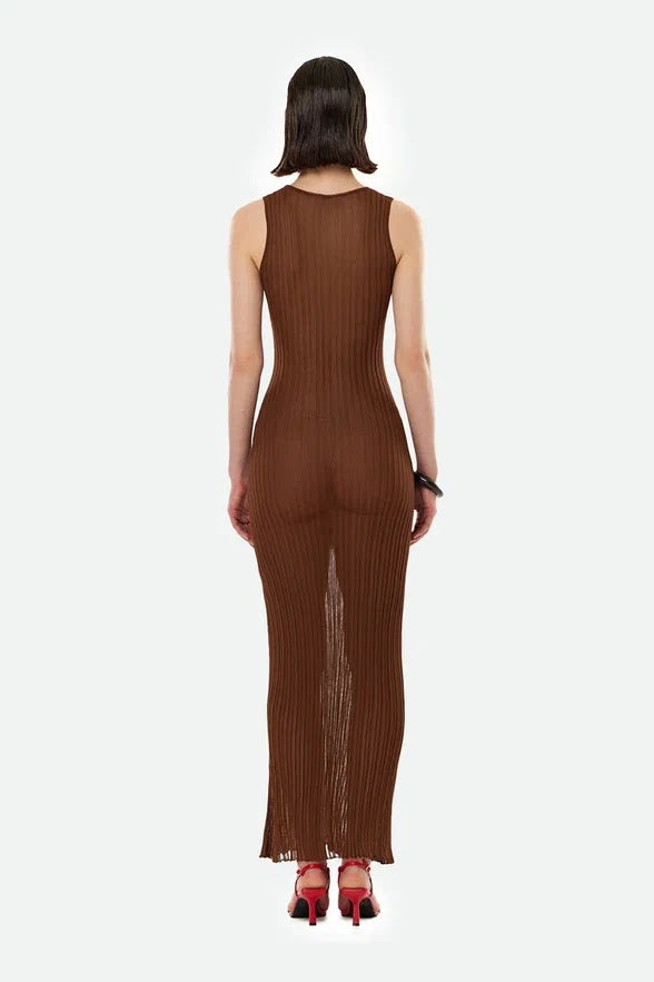 Teona dress brown
